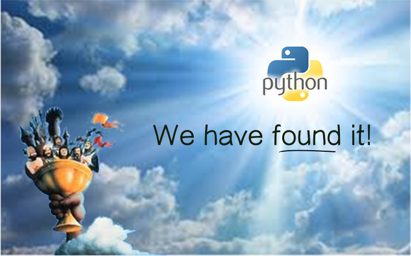 Hallelujah! Python!
